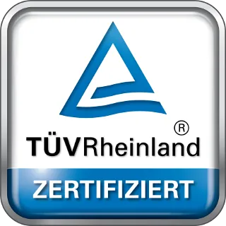 truckcon_tuev-certificated Siegel für Zertifizierung über TÜVRheinland für die truckcon GmbH